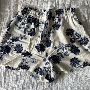 Lush blue rose shorts